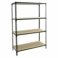 BAUHAUS Simonrack Maderclick Metallregal Super Plus L X B X H: 50 X 110 X 150 Cm, Traglast: 150 Kg/Boden, Anzahl Böden: 4 Stk., Stecken, Anthrazitgrau