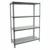BAUHAUS Simonrack Simonclick Metallregal L X B X H: 50 X 90 X 150 Cm, Traglast: 180 Kg/Boden, Anzahl Böden: 4 Stk., Stecken, Anthrazit/Silber
