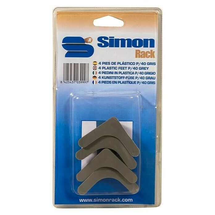 BAUHAUS Simonrack Regalfuß 4 Stk., Passend Für: Simonrack Einlegeböden, Grau 1 BAUHAUS Simonrack Regalfuß 4 Stk., Passend Für: Simonrack Einlegeböden, Grau