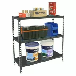 BAUHAUS Simonrack Simonclick Metallregal Mega L X B X H: 40 X 120 X 90 Cm, Traglast: 180 Kg/Boden, Anzahl Böden: 3 Stk., Stecken, Anthrazit -Angebote Fliesen Store 12 8191