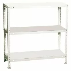 BAUHAUS Simonrack Simonclassic Metallregal Advantage L X B X H: 40 X 90 X 90 Cm, Traglast: 75 Kg/Boden, Anzahl Böden: 3 Stk., Schrauben, Weiß