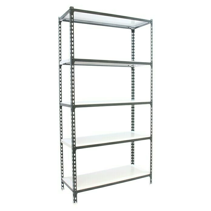 BAUHAUS Simonrack Simonclick Metallregal L X B X H: 30 X 100 X 200 Cm, Traglast: 180 Kg/Boden, Anzahl Böden: 5 Stk., Stecken, Anthrazit/Weiß 1 BAUHAUS Simonrack Simonclick Metallregal L X B X H: 30 X 100 X 200 Cm, Traglast: 180 Kg/Boden, Anzahl Böden: 5 Stk., Stecken, Anthrazit/Weiß