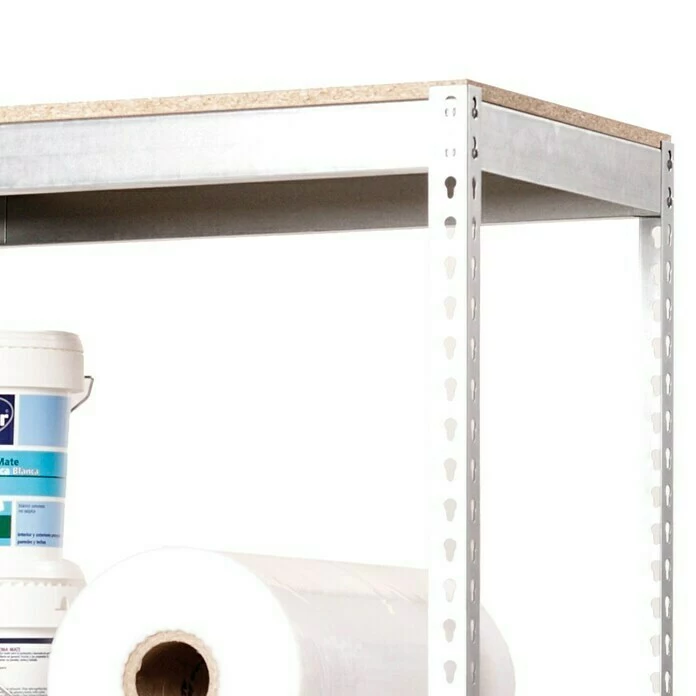 BAUHAUS Simonrack Simonforte Metall-Schwerlastregal L X B X H: 60 X 180 X 200 Cm, Traglast: 600 Kg/Boden, Anzahl Böden: 4, Silber 3 BAUHAUS Simonrack Simonforte Metall-Schwerlastregal L X B X H: 60 X 180 X 200 Cm, Traglast: 600 Kg/Boden, Anzahl Böden: 4, Silber – Bild 3