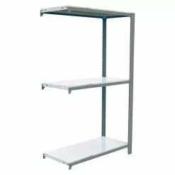 BAUHAUS Simonrack Simonoffice Aktenregal Anbauelement L X B X H: 40 X 90 X 100 Cm, Traglast: 200 Kg/Boden, Anzahl Böden: 3, Grau