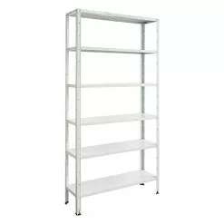 BAUHAUS Regalux Aktenregal Office 100 30 X 100 X 209 Cm, Traglast: 60 Kg/Boden, Weiß