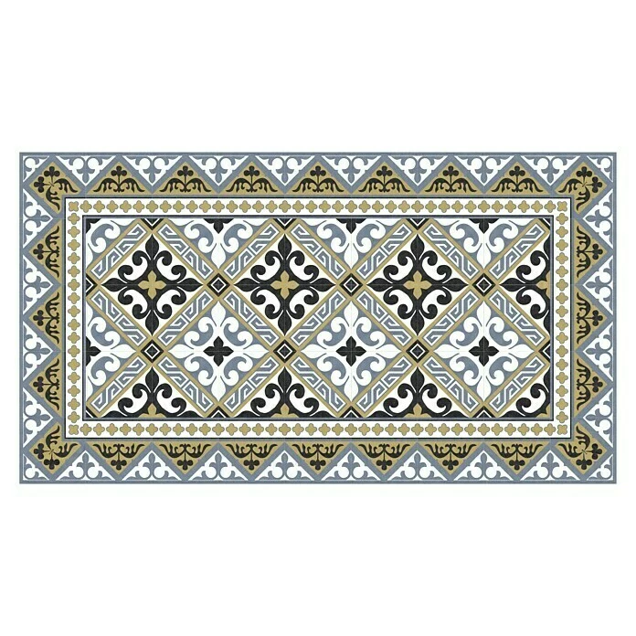 BAUHAUS Feinsteinzeugfliese Vintage Versalles 25 X 25 Cm, Blau/Weiß/Schwarz/Braun, Matt 2 BAUHAUS Feinsteinzeugfliese Vintage Versalles 25 X 25 Cm, Blau/Weiß/Schwarz/Braun, Matt – Bild 2