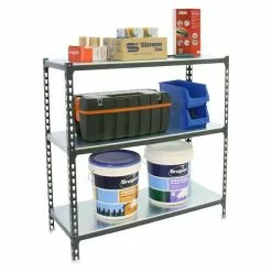 BAUHAUS Simonrack Simonclick Metallregal L X B X H: 50 X 100 X 90 Cm, Traglast: 180 Kg/Boden, Anzahl Böden: 3 Stk., Stecken, Anthrazit/Silber -Angebote Fliesen Store 12 8288