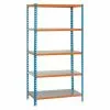 BAUHAUS Simonrack Simonclick Metallregal L X B X H: 40 X 90 X 180 Cm, Traglast: 180 Kg/Boden, Anzahl Böden: 5 Stk., Stecken, Blau/Orange