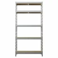 BAUHAUS Regalux Metall-Schwerlastregal L X B X H: 40 X 90 X 180 Cm, Traglast: 175 Kg/Boden, Anzahl Böden: 5 Stk., Stecken, Silber -Angebote Fliesen Store 12 8347