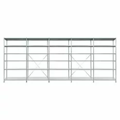 BAUHAUS Scholz Metall-Lagerregal SE Länge: 500 Mm, Breite: 5.090 Mm, Höhe: 2.280 Mm, Traglast: 170 Kg/Boden, Anzahl Böden: 6 Stk.