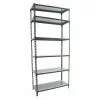 BAUHAUS Simonrack Simonclick Metallregal Mini L X B X H: 30 X 80 X 250 Cm, Traglast: 180 Kg/Boden, Anzahl Böden: 6 Stk., Stecken, Anthrazit/Silber