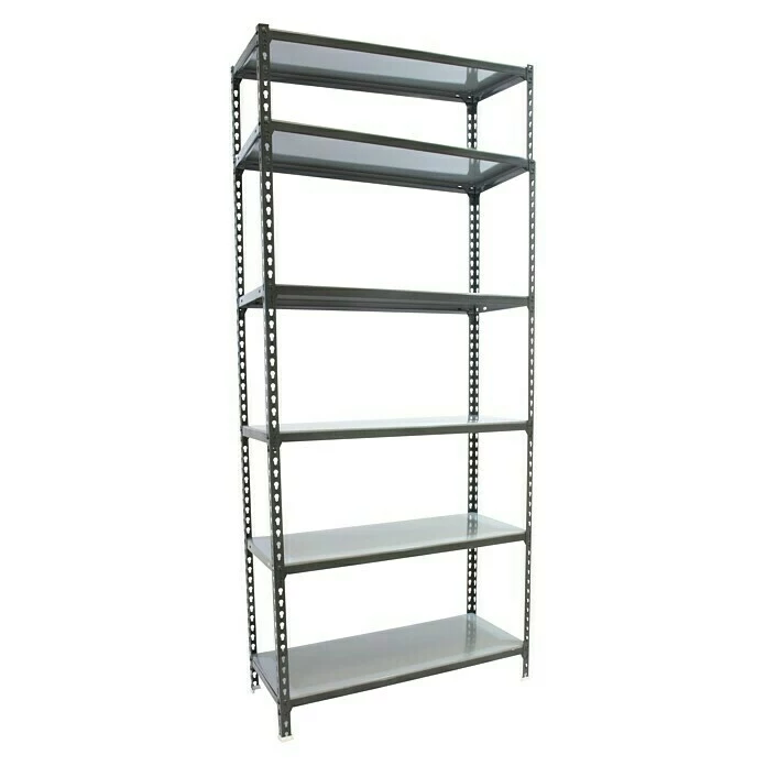 BAUHAUS Simonrack Simonclick Metallregal Mini L X B X H: 30 X 80 X 250 Cm, Traglast: 180 Kg/Boden, Anzahl Böden: 6 Stk., Stecken, Anthrazit/Silber 1 BAUHAUS Simonrack Simonclick Metallregal Mini L X B X H: 30 X 80 X 250 Cm, Traglast: 180 Kg/Boden, Anzahl Böden: 6 Stk., Stecken, Anthrazit/Silber