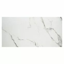 BAUHAUS Feinsteinzeugfliese Marmi Statuario 120 X 240 Cm, Weiß, Matt