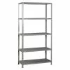 BAUHAUS Simonrack Comfort Metallregal L X B X H: 40 X 100 X 200 Cm, Traglast: 100 Kg/Boden, Anzahl Böden: 5 Stk., Schrauben, Grau