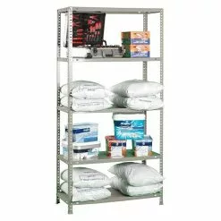 BAUHAUS Simonrack Comfort Metallregal L X B X H: 40 X 100 X 200 Cm, Traglast: 100 Kg/Boden, Anzahl Böden: 5 Stk., Schrauben, Grau -Angebote Fliesen Store 12 8443