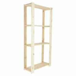 BAUHAUS Regalux Regalsystem Heavy Holzregal Grundelement Anzahl Böden: 4 Stk., Höhe: 174 Cm, Holz