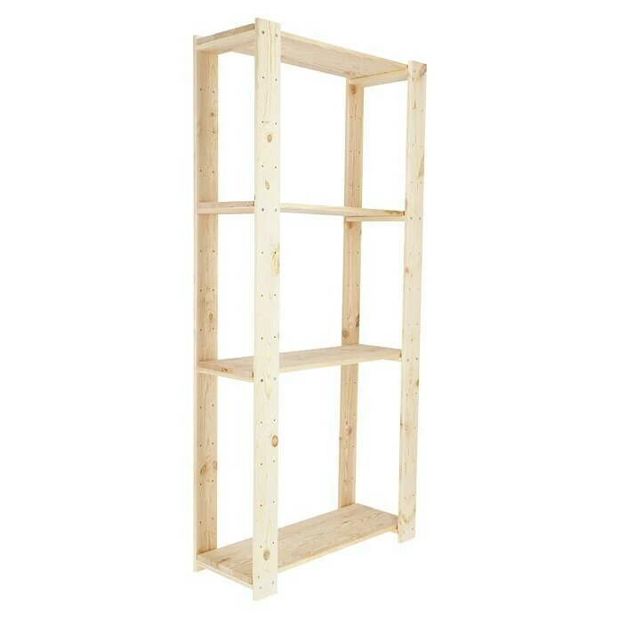 BAUHAUS Regalux Regalsystem Heavy Holzregal Grundelement Anzahl Böden: 4 Stk., Höhe: 174 Cm, Holz 1 BAUHAUS Regalux Regalsystem Heavy Holzregal Grundelement Anzahl Böden: 4 Stk., Höhe: 174 Cm, Holz