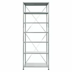 BAUHAUS Scholz Metall-Lagerregal Grundelement Länge: 600 Mm, Breite: 850 Mm, Höhe: 2.640 Mm, Traglast: 260 Kg/Boden, Anzahl Böden: 7 Stk.