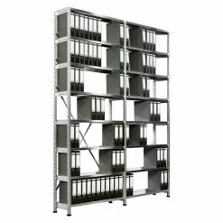 BAUHAUS Scholz Aktenregal Anbauelement Länge: 810 Mm, Breite: 300 Mm, Höhe: 2.640 Mm, Traglast: 100 Kg/Boden, Anzahl Böden: 8 Stk. -Angebote Fliesen Store 12 8503