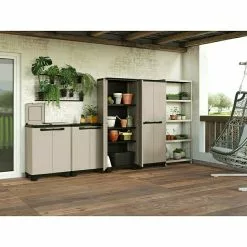 BAUHAUS Keter Kunststoffregal Planet L X B X H: 32 X 75 X 176 Cm, Traglast: 25 Kg/Boden, Anzahl Böden: 5 Stk., Stecken -Angebote Fliesen Store 12 8538