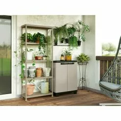 BAUHAUS Keter Kunststoffregal Planet L X B X H: 32 X 75 X 176 Cm, Traglast: 25 Kg/Boden, Anzahl Böden: 5 Stk., Stecken -Angebote Fliesen Store 12 8539