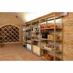 BAUHAUS Simonrack Simonclassic Metallregal Advantage L X B X H: 40 X 90 X 180 Cm, Traglast: 75 Kg/Boden, Anzahl Böden: 5 Stk., Schrauben, Grau -Angebote Fliesen Store 12 8566