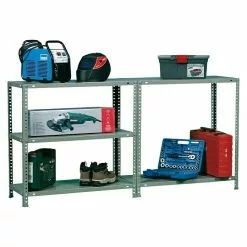 BAUHAUS Simonrack Simonclassic Metallregal Advantage Plus L X B X H: 40 X 100 X 200 Cm, Traglast: 75 Kg/Boden, Anzahl Böden: 5 Stk., Schrauben, Grau -Angebote Fliesen Store 12 8584