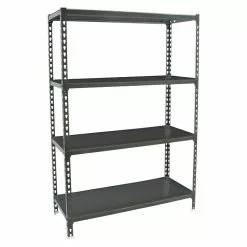 BAUHAUS Simonrack Simonclick Metallregal Mega L X B X H: 30 X 120 X 150 Cm, Traglast: 180 Kg/Boden, Anzahl Böden: 4 Stk., Stecken, Anthrazit