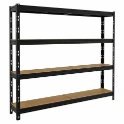 BAUHAUS Metall-Schwerlastregal MAXI-POKER L X B X H: 35 X 210 X 180 Cm, Traglast: 300 Kg/Boden, Anzahl Böden: 4 Stk., Stecken