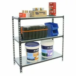 BAUHAUS Simonrack Simonclick Metallregal Mega L X B X H: 50 X 120 X 90 Cm, Traglast: 180 Kg/Boden, Anzahl Böden: 3 Stk., Stecken, Anthrazit/Silber -Angebote Fliesen Store 12 8640