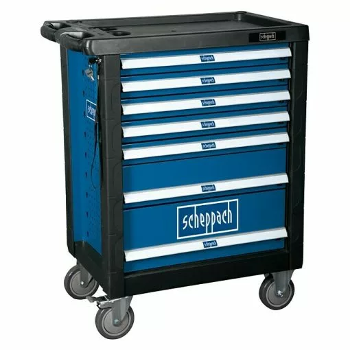 BAUHAUS Scheppach Werkstattwagen TW 1000 L X B X H: 77 X 46 X 97 Cm, Stahl, Blau, 263 -tlg. -Angebote Fliesen Store 12 8642