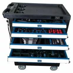 BAUHAUS Scheppach Werkstattwagen TW 1000 L X B X H: 77 X 46 X 97 Cm, Stahl, Blau, 263 -tlg. -Angebote Fliesen Store 12 8644