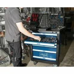 BAUHAUS Scheppach Werkstattwagen TW 1000 L X B X H: 77 X 46 X 97 Cm, Stahl, Blau, 263 -tlg. -Angebote Fliesen Store 12 8646