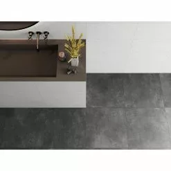 BAUHAUS Feinsteinzeugfliese Living Concrete Urban 60 X 60 Cm, Anthrazit, Matt -Angebote Fliesen Store 12 91