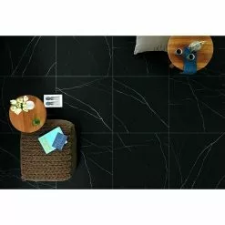 BAUHAUS Feinsteinzeugfliese Black Marble 60 X 60 Cm, Schwarz, Glänzend -Angebote Fliesen Store 12 931