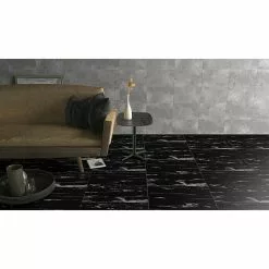 BAUHAUS Feinsteinzeugfliese Evolution Nero Apparo 60 X 60 Cm, Schwarz, Glänzend -Angebote Fliesen Store 12 954