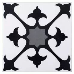 BAUHAUS Modern Style Feinsteinzeugfliese Mistral 15 X 15 Cm, Schwarz/Grau, Matt