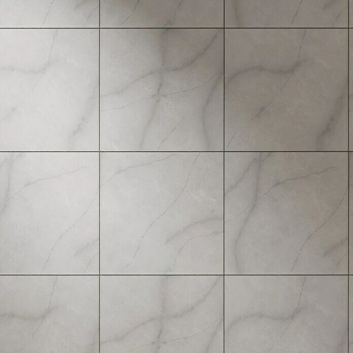 BAUHAUS Feinsteinzeugfliese Torino Bianco 60 X 60 Cm, Weiß/Grau, Glänzend 5 BAUHAUS Feinsteinzeugfliese Torino Bianco 60 X 60 Cm, Weiß/Grau, Glänzend – Bild 5