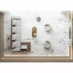 BAUHAUS Feinsteinzeugfliese Torino Bianco 60 X 120 Cm, Weiß/Grau, Glänzend 11 BAUHAUS Feinsteinzeugfliese Torino Bianco 60 X 120 Cm, Weiß/Grau, Glänzend -Angebote Fliesen Store 12 99