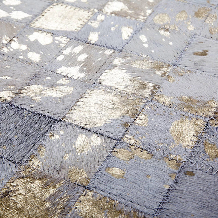 BAUHAUS Kayoom Echtlederteppich Rocket I Elfenbein/Gold, 170 X 120 Cm, 100 % Leder 3 BAUHAUS Kayoom Echtlederteppich Rocket I Elfenbein/Gold, 170 X 120 Cm, 100 % Leder – Bild 3